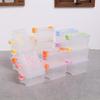 5Pcs Portable Organizer Case Dollhouse Transparent Plastic Storage Box Household Lightweight Storage Boxes