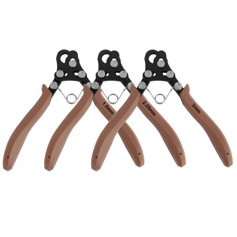 

9-Pin Coiling Pliers for 1.5mm, 2.25mm, 3mm Copper and Metal Wire - Jewelry and Beading DIY Looping Tool KTY Brown 1.5mm 9-pin Pliers [One-step]