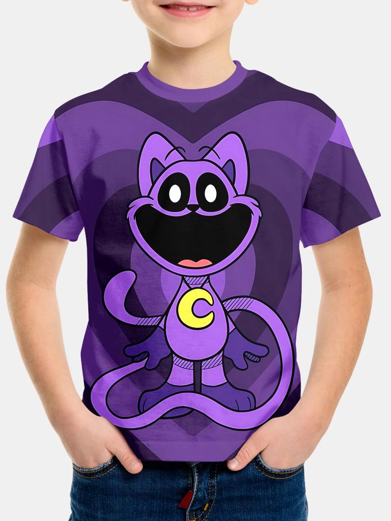 3D Geprinte T-shirts voor Jongens en Meisjes Zomer Anime HOT S-SmilingS C-Critters Cartoon Anime Casual Korte Mouwen Kinder Tops