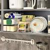 Storage Rack Drawer-Style Smooth Pull-Out Cabinet Organizer High-Strength Frame Transparent Visibility Multi-layer Kitchen Rack