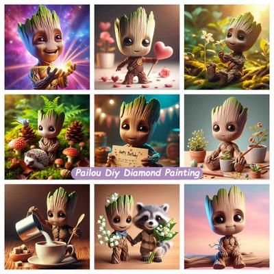 Classic Character Groot 5D Diamond Painting Full Embroidery Art Gem Sticker Handmade DIY Large Painting Supplies