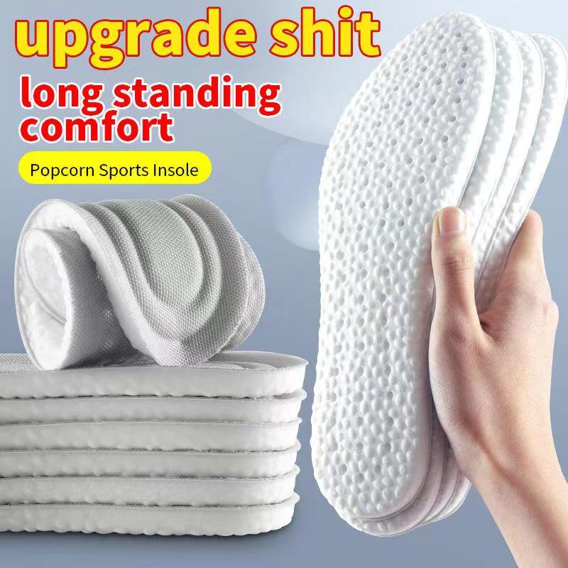 1Pair Sport Insoles for Shoes Memory Foam Sole Cushion Running Shock-Absorbant Breathable Deodorization EVA Orthopedic Soft Pad