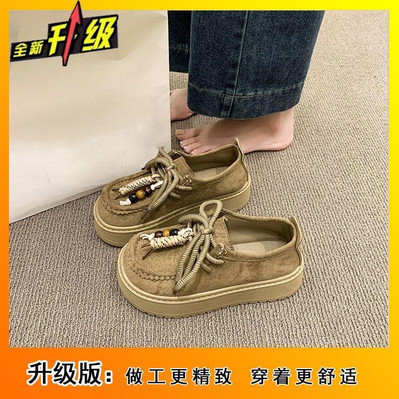 Casual Baotou Women's Spring Summer New Niche Design Comfortable Versatile Thick-soled Versatile Single Shoes