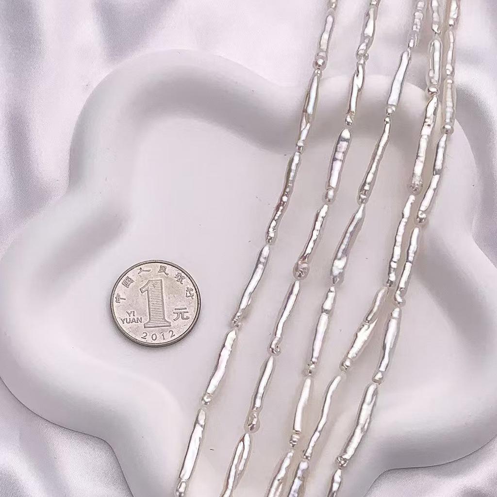 DIY Pendant Rectangle Baroque Pearl 3-5x20-30mm For Jewelry Making DIY Necklace Earrings Bracelet Beads Accessories