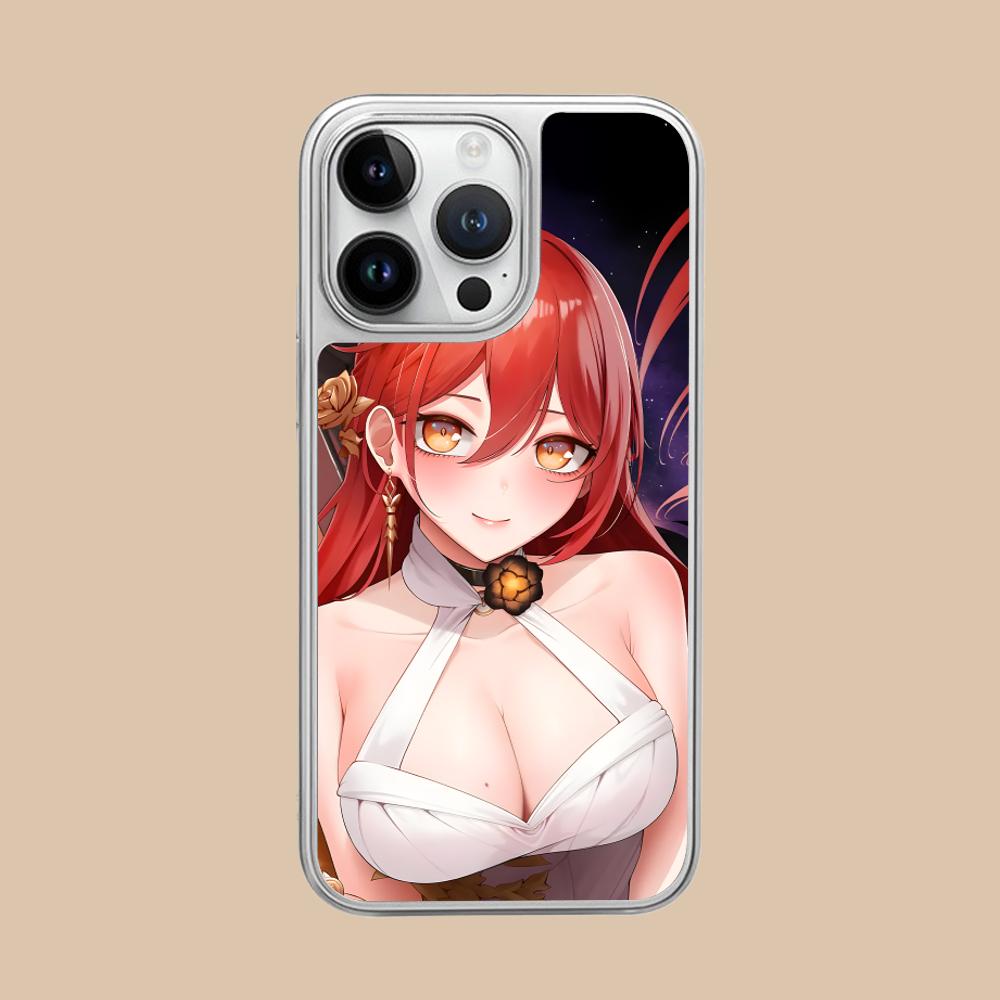 

HSR Himeko Покрытие серебром Чехол для мобильного телефона для iPhone 17 16 15 14 13 12 11 Air Pro Max Plus Цветная крышка iPhone 11