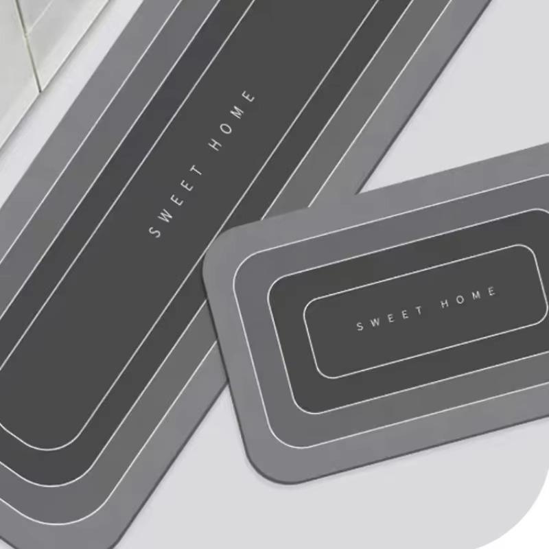 Anti-Slip Mat 1PCS Kitchen Mat Waterproof Non-slip Anti-Dirt Resistant Floor Mat Home Entrance Door Carpet Strip Set