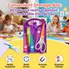 Kids DIY Craft Tool Set Large Hole Puncher And Scissors With Storage Box For School And Home Activities