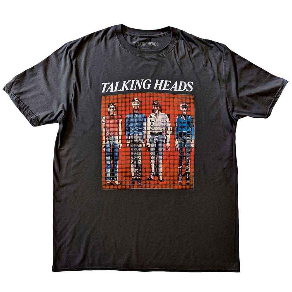 Talking Heads Pixel Portrait T-Shirt Grey New Unisex T-Shirt XL