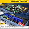 New Practical Plier Organizer Rack Holds Up To Ten Pliers Drawer Toolbox Sturdy Pliers Tool Organizer Storage Rack Space-Saving