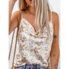 Summer Women's Halter Tops Sexy Printed Halter Backless Tops Camisole Top