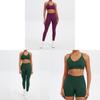 Nahtloses Yoga-Set Für Damen Mit Schnelltrocknendem Stoff Für Laufen Und Fitness