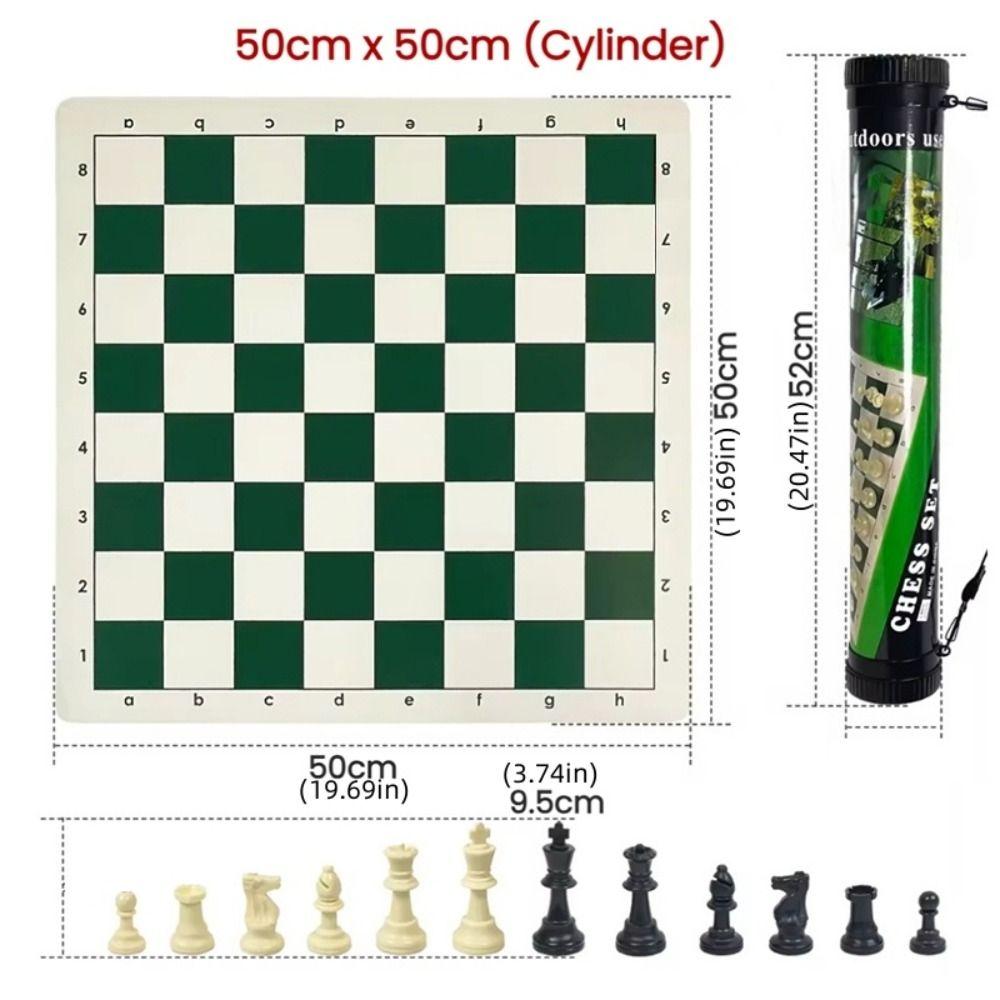 Board Games Folding Chessboard 34cm/50cm Kids Chess Set Outdoor Travel Chess Set  Family Gathering