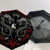 1PC Dragon Yin Yang Umbrella-8-Rib Reinforced, Automatic Open, Lightweight & Durable, Cute Fashion Accessory for Outdoor-A1265