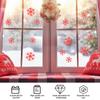 15Pcs Snowflake Christmas Wall Sticker Mirror Surface Decorative Decal for Windows Doors Walls Glass Smooth Clean Dry Surfaces