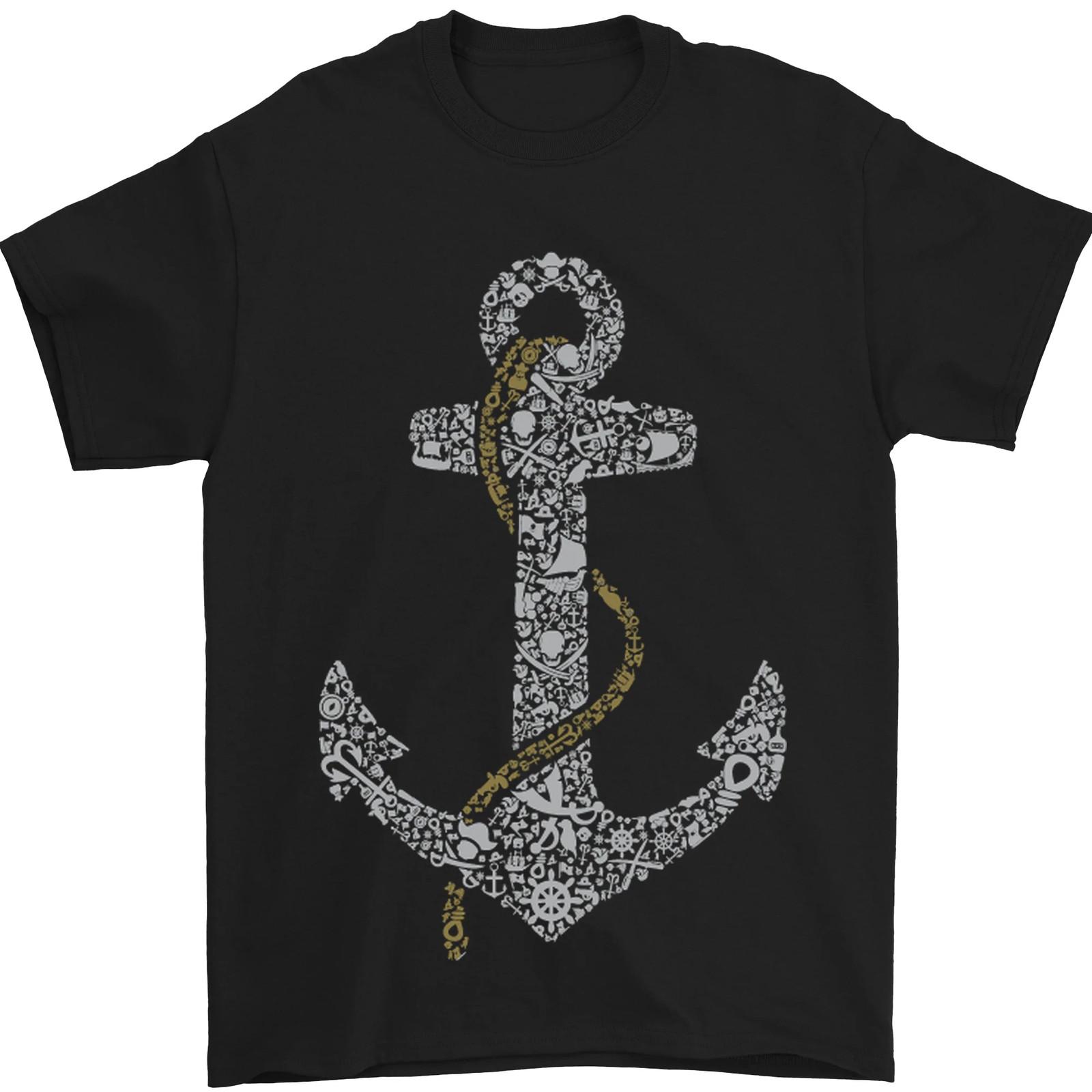 Sailing Anchor Sailor Boat Captain Ship Mens T-Shirt 100% Cotton S разноцветный