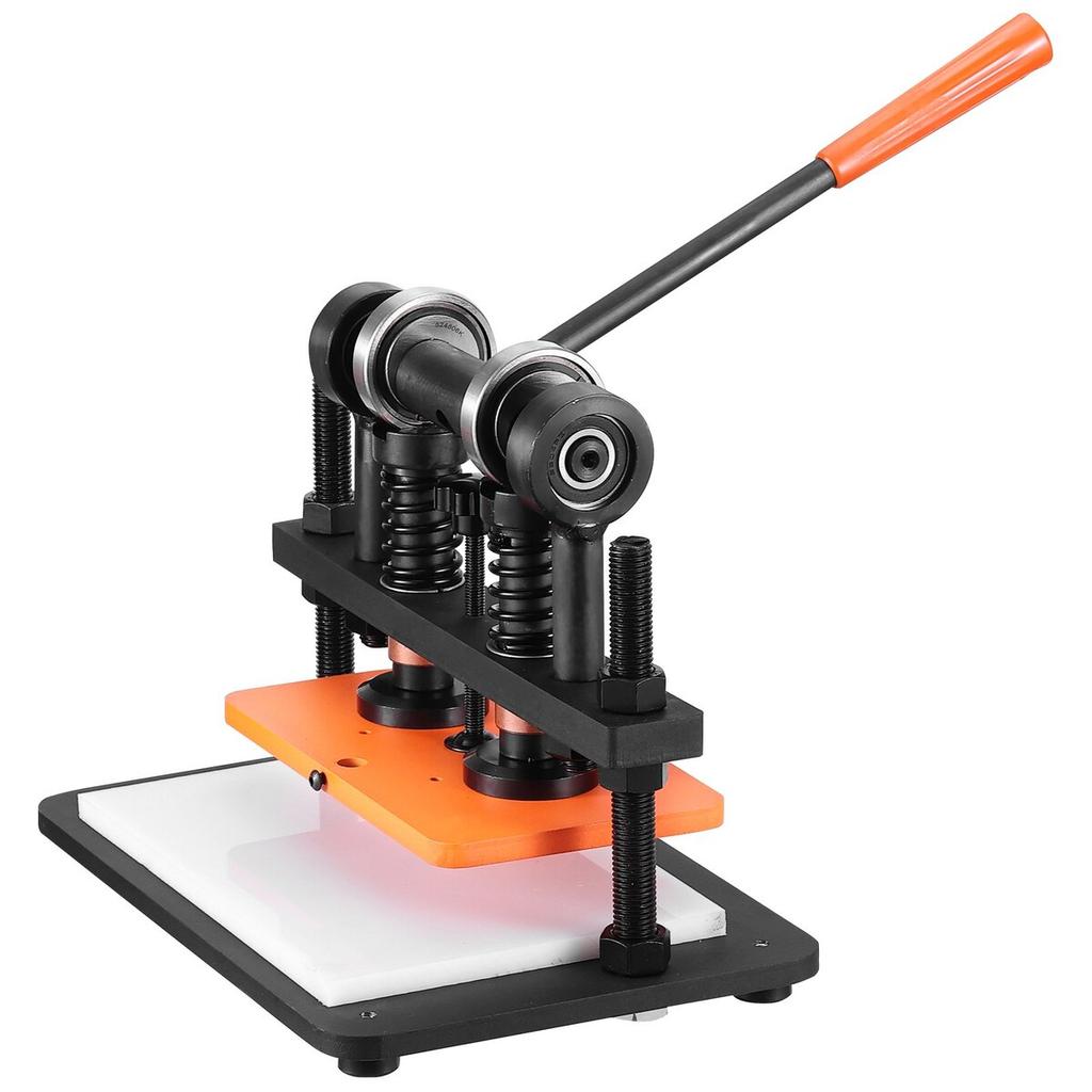 Lederstanzmaschine, 26 x 15 cm Prägeplatte Manuelles Stanzwerkzeug, 1,2 cm Hubweg Lederprägemaschine, Doppelte Führungsstangen Stanzwerkzeug