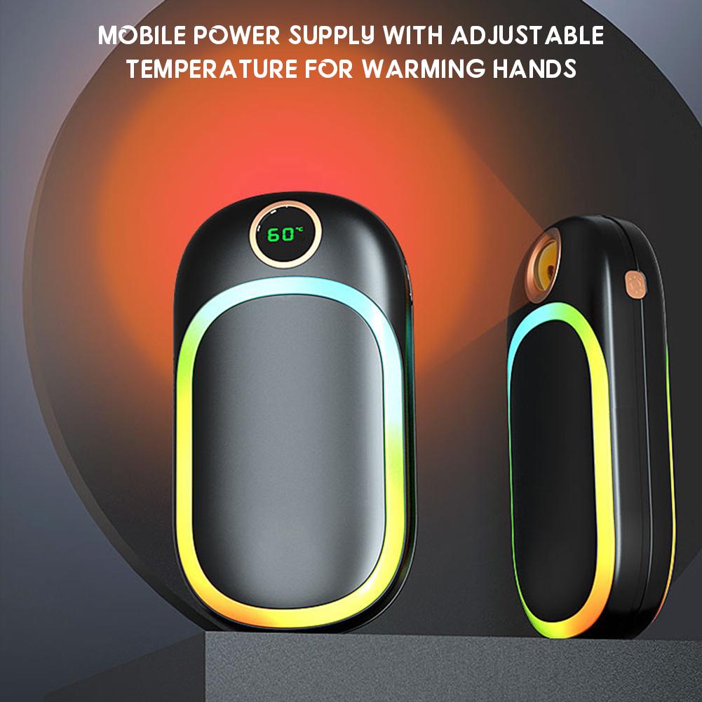 Mini Colorful Circle Hand Warmer With Sunset Light Fast Heating Hand Keep Warm Device For Sports Fitness