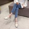 Niche square head women's baotou half slippers summer 2025 new fashion versatile comfortable casual cool slippers women