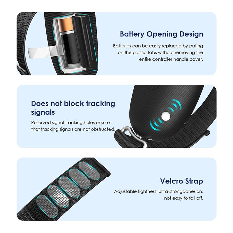 

Силиконовый защитный чехол для ручки Quest 3, защитный чехол от столкновений с крышкой отверстия для батареи, чехол для поворотного кулака