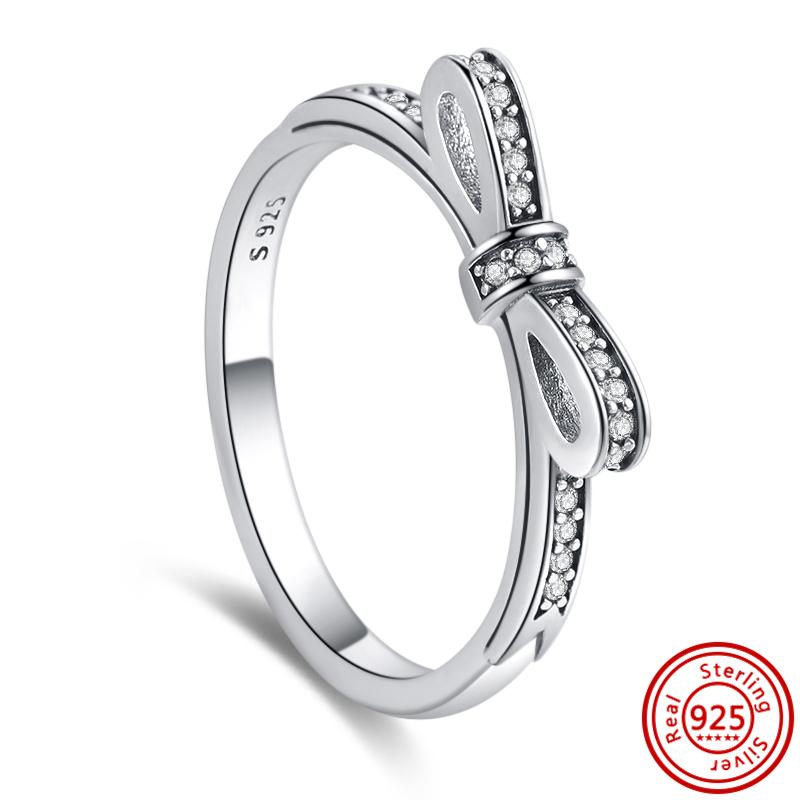 925 Sterling Silver Crown Heart Flower Wing Zircon Sparkling CZ Pantaro Rings for Women Fine Jewelry Anniversary Gifts
