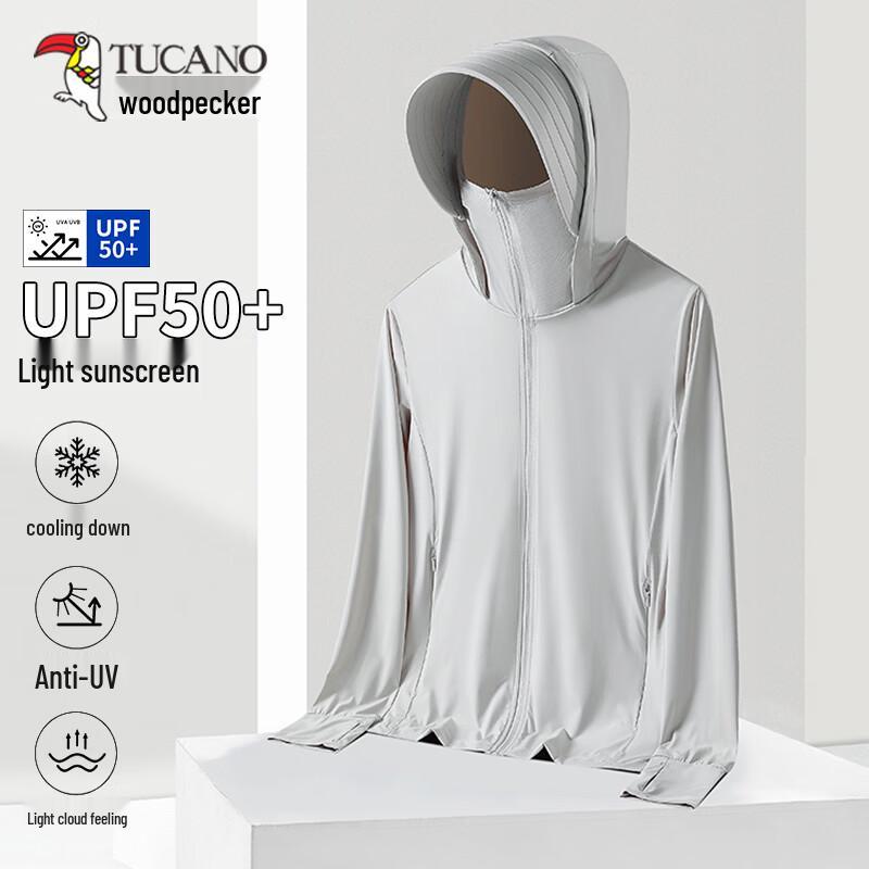 

TUCANO Men s Ice Silk UPF50+ Sun Protection Hoodie L