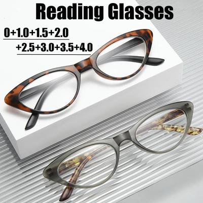 Trendige Luxus Lesebrille Herren Damen Neuer Stil Plus Dioptrie Ultraleichte Brille Vintage Fernsicht Korrektionsbrille