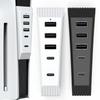 5 In 1 USB Hub High-Speed Extra USB Port Extender with 3USB + 1 Type C Port+ 1Type-C 3.1 for PS5 Slim Console Disc & Digital