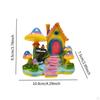 Cartoon House Decoration Collectible Sculpture for Office and Living Space