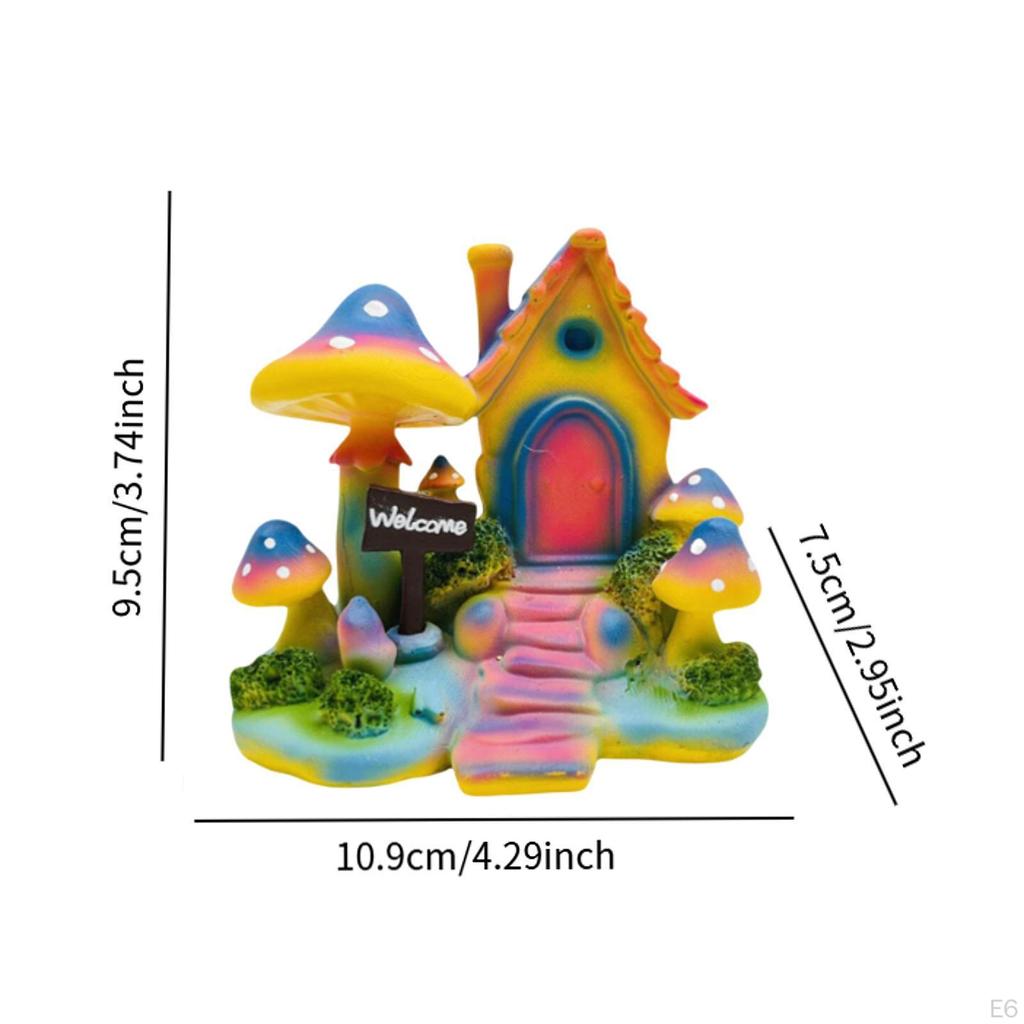 Cartoon House Decoration Collectible Sculpture for Office and Living Space