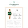 POEDAGAR Luxury Square Watch for Woman Waterproof Stainless Steel Quartz Watches Female Elegant Dress Simple Ladies Watch