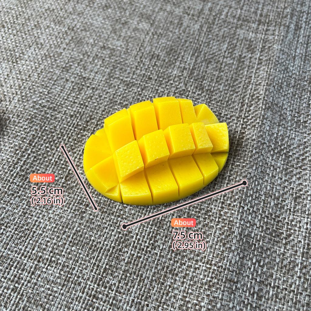 2.95-inch Simulation Food Fruit Model, Artificial Fake Mango Decoration Fruit Store Fake Model