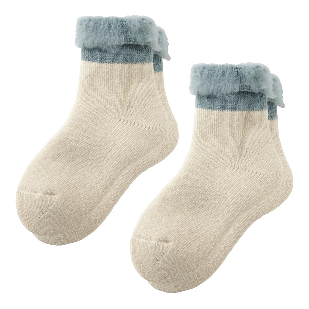 

Gunze Ultra Heat Warm Socks Wool Cold Ivory Women s (2-Pair Set), Blend, Brushed, Mid-Length, Weather,