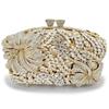 Sac de soirée pour femme à fleurs et diamants Sacs à main Nouveau Cristal Mariage de mariée Strass Pochette Sacs WHTUOHENG Sacs à main Pochette de soirée