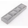 4 Slots Velvet Jewelry Organizer with Soft Pillow Watches Display Holder  Bracelet Bangle Watches
