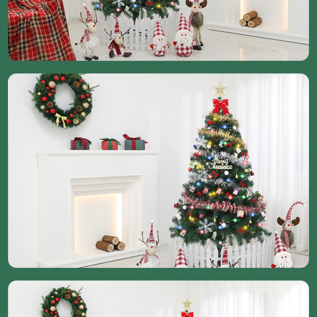 Symulowana ozdoba Świecąca dekoracja świąteczna Zestaw choinkowy