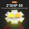 Newest XHP50 LED Sensor Headlamp White And Warm Light Powerful Head Flashlight 3 Modes Powered By 18650 Battery Use For Fishing