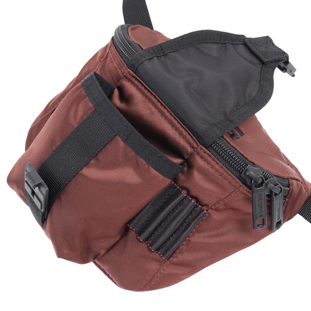 BRIEFING Golf Bag, Round Waist Pouch with Hole, BRG233E60-023 (BrownFMen's)