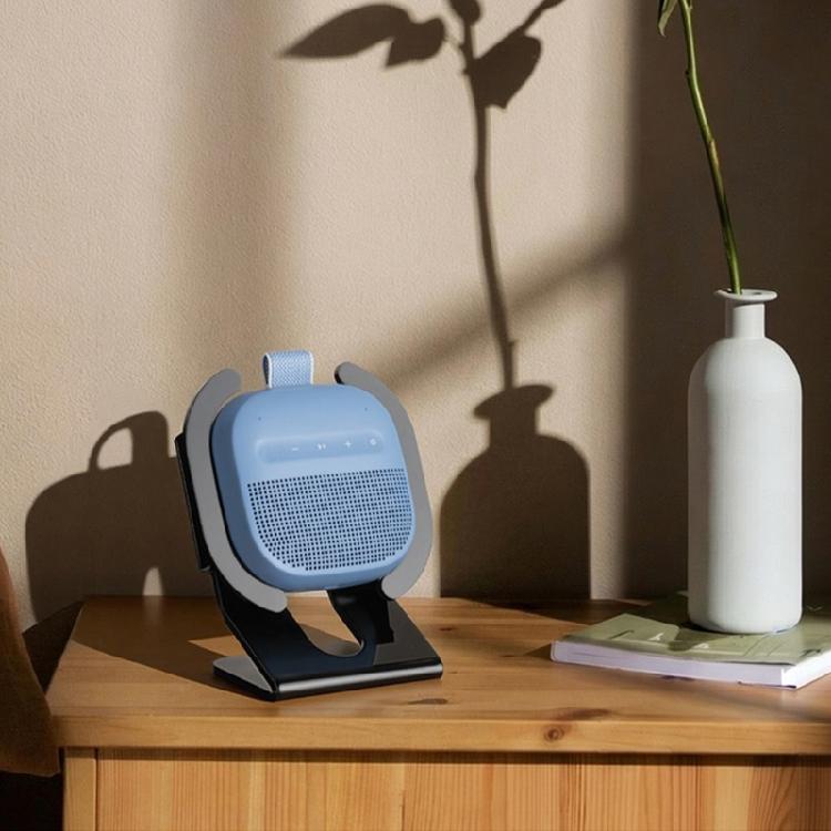 Elegant Acrylic Display Stand With Open Charging Area And Stable Foot Pad For Dedicated Portable Speaker