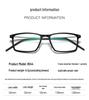 Unisex Retro Pure Titanium Screwless Glasses Frame for Myopia - Celebrity Style 6544