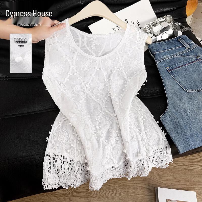Women s Elegant Solid Color Sleeveless Top One Size