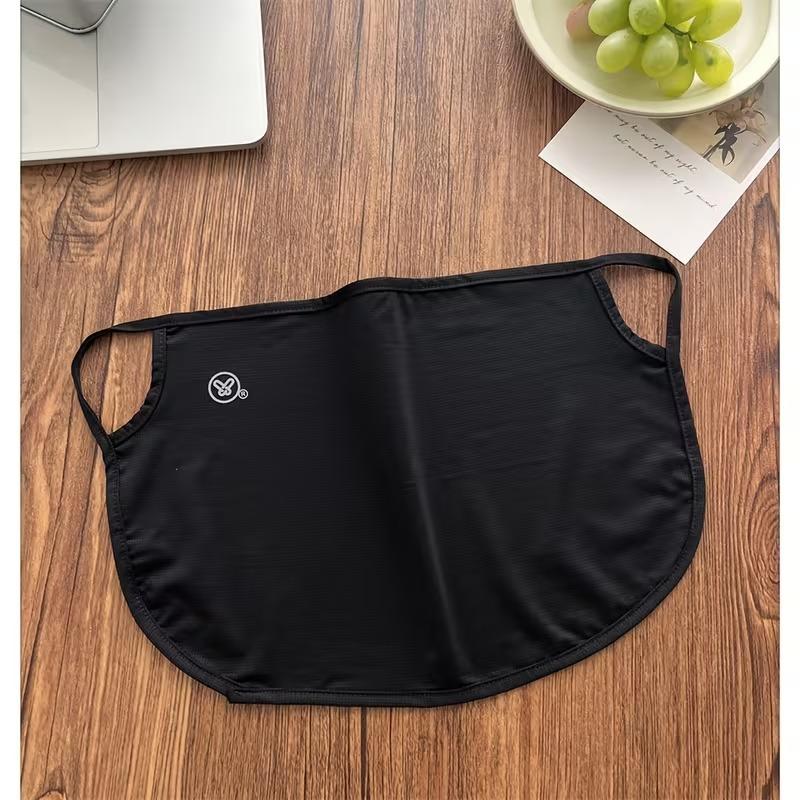 Summer Breathable Face Mask Comfortable Ear Loops Lightweight Half-Face Luxury Mask Windproof And Sun-Shielding Mask чёрный