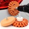 3.5/4Inch Decal Eraser Wheel Pneumatic Car Sticker Film Glue Remover Pin Stripe Removal Tool Car Adhesive Graphics Cleaning Tool