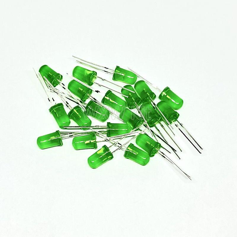 100PCS/LOT 3mm 5mm LED Diode  White Green Red Blue Yellow DIP F3 F5 Leds Light Emitting Diodes Electronic