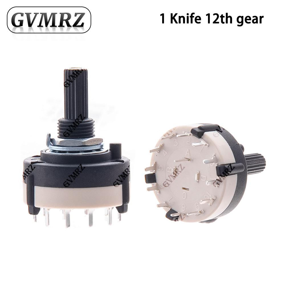 RS26 Rotary Band Switch 1P12T 2P6T 3P4T 4P3T Multi-Pole Selector Switch