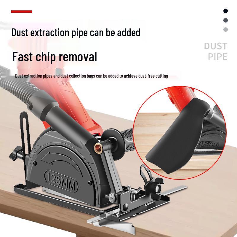 Electric Saw Slotting Base & Dust Cover for Angle Grinder Modification