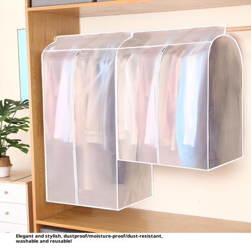 Büyük Kapasiteli Giysi Toz Örtüsü Giysi Saklama Asılı Giysi Elbise Takım Elbise Palto Kalınlaştırma