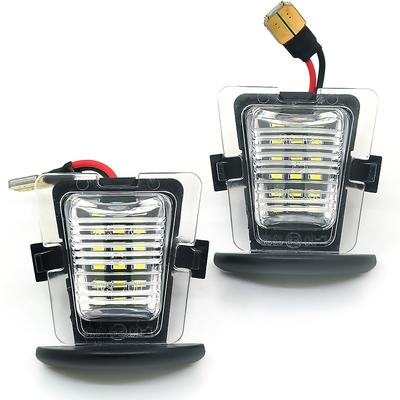 Lot de 2 ampoules LED pour plaque d'immatriculation, super lumineuses, blanches, pour Jeep Wrangler JK JKU 07-2018