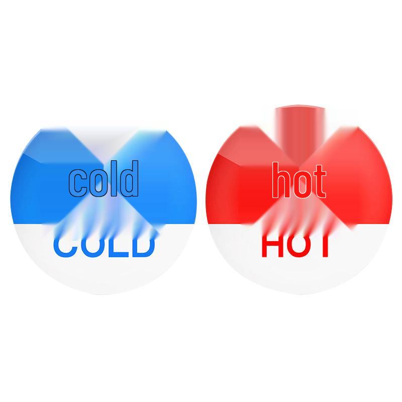 Haisidike HK-395 Cold Hot Faucet Indicator Stickers (5 Pairs)