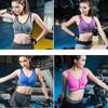 Womens Zip Front Wireless Padded Sports Bra Yoga Cami Push Up Support Top Vests