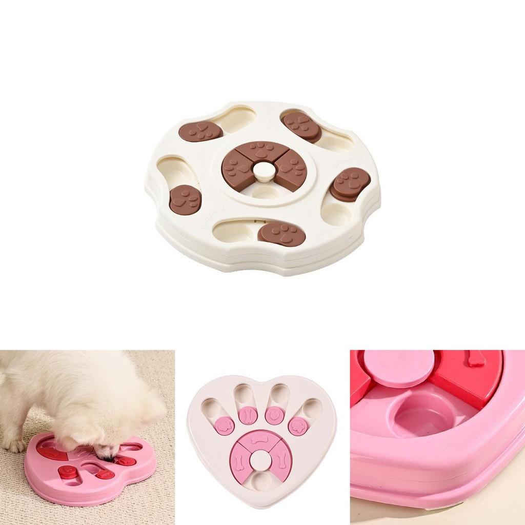 Interactive Heart Shaped Slow Feeder Dog Bowl Puzzle Toy For Engaging Playtime Fun